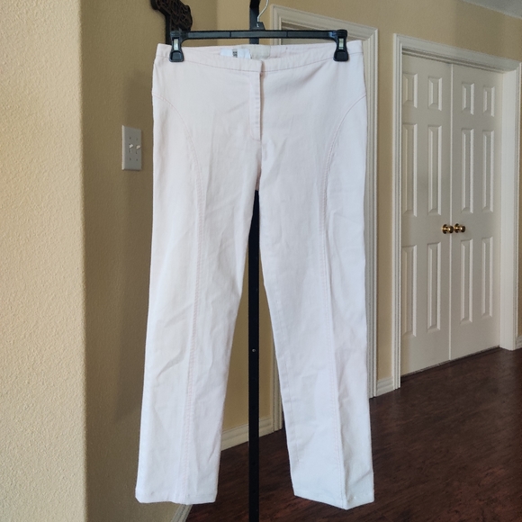 Irene Van Ryb Ivory Crop Pant Size M - Picture 1 of 8